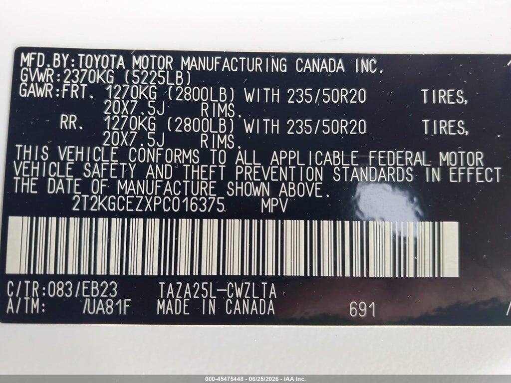 2T2KGCEZXPC016375 2023 LEXUS NX 350 photo no. 9