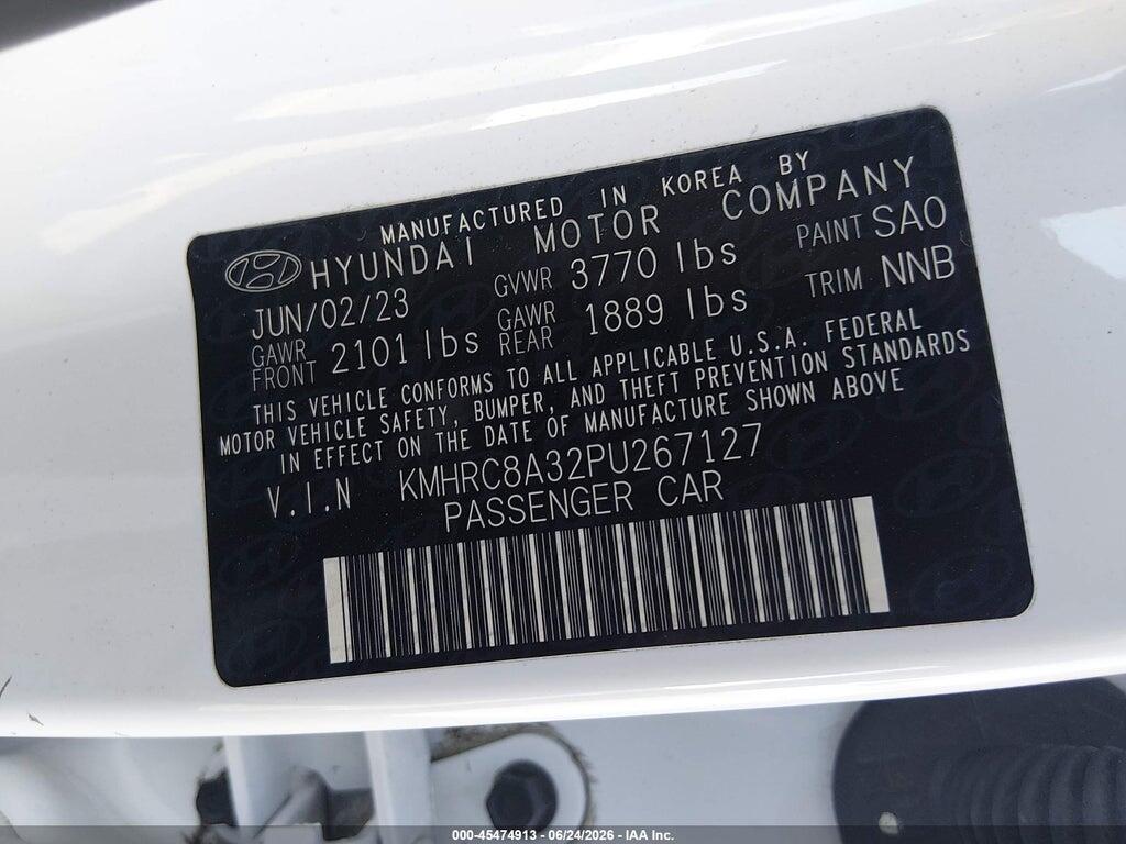 KMHRC8A32PU267127 2023 HYUNDAI VENUE photo no. 9