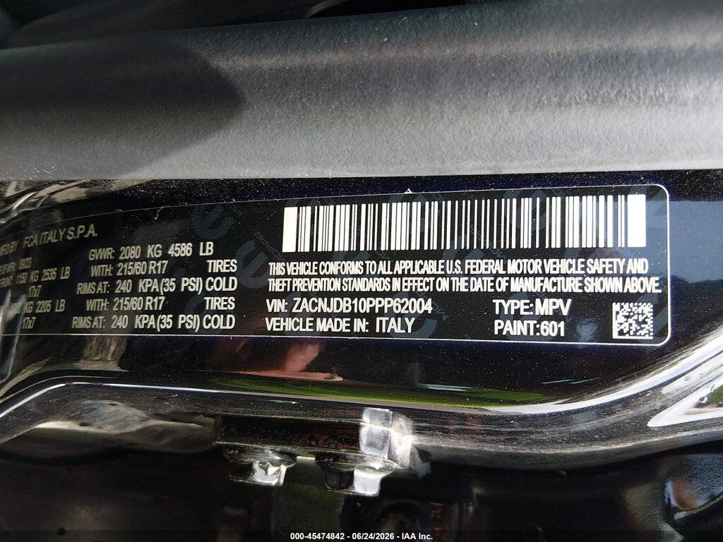 ZACNJDB10PPP62004 2023 JEEP RENEGADE photo no. 9