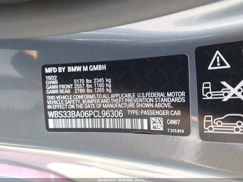 WBS33BA06PCL96306 2023 BMW M4 photo no. 9
