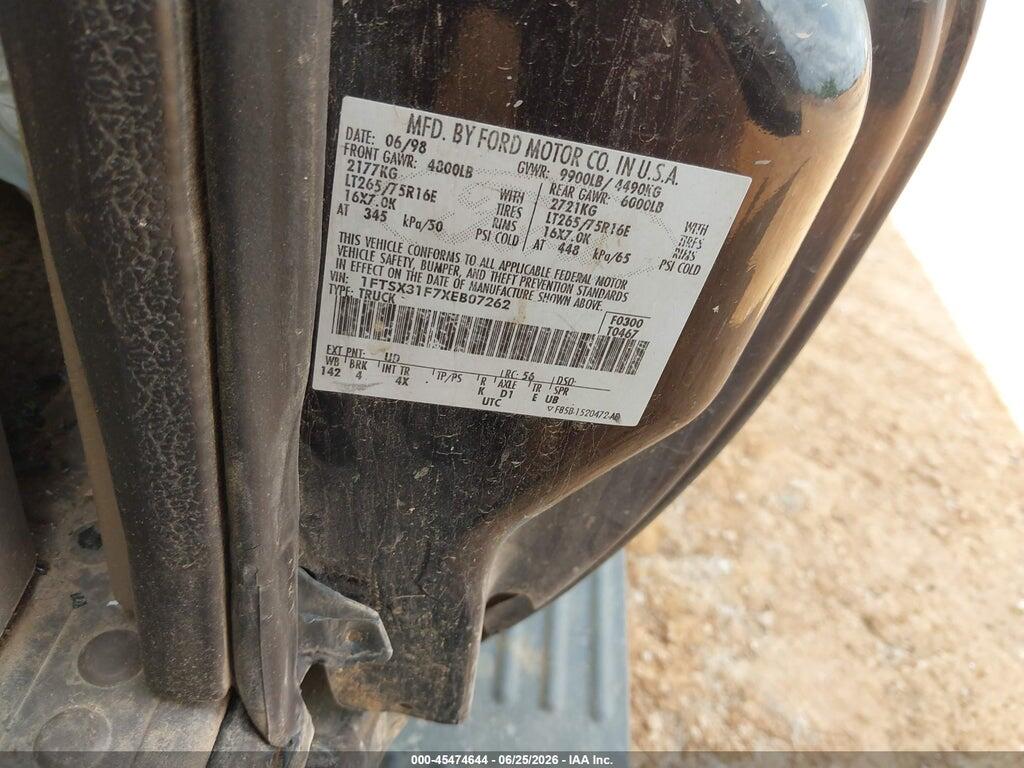 1FTSX31F7XEB07262 1999 FORD F-350 photo no. 7