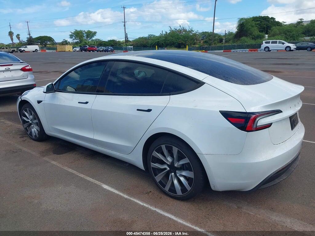 5YJ3E1EB3SF049096 2025 TESLA MODEL 3 photo no. 3