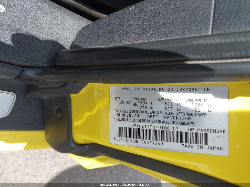 JM1FE173440100707 2004 MAZDA RX-8 photo no. 9
