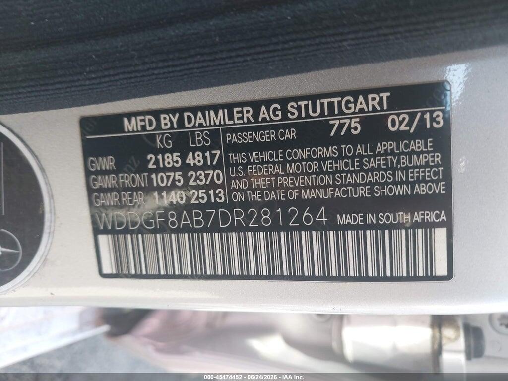 WDDGF8AB7DR281264 2013 MERCEDES-BENZ C 300 photo no. 9