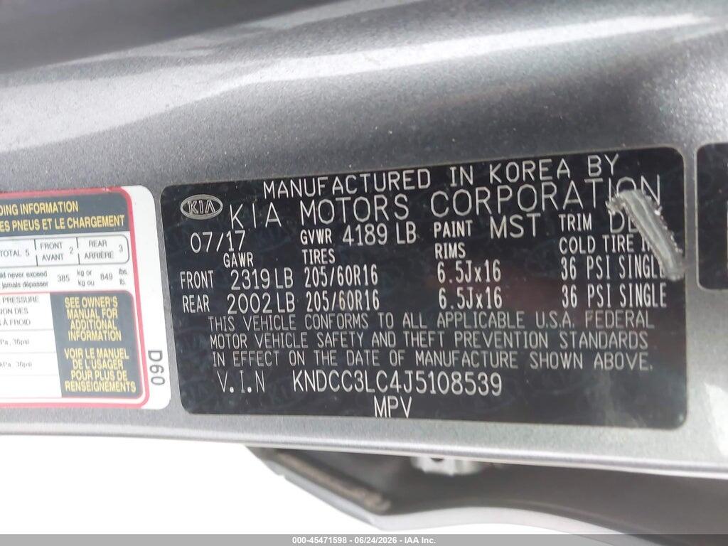 KNDCC3LC4J5108539 2018 KIA NIRO photo no. 9