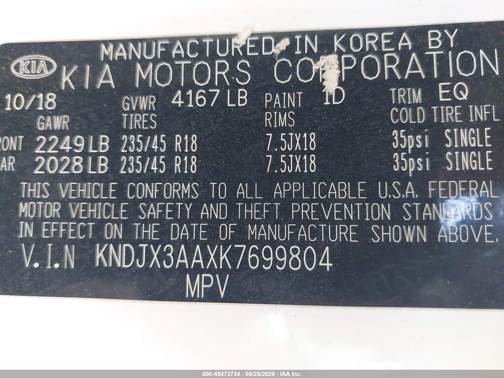 KNDJX3AAXK7699804 2019 KIA SOUL photo no. 9