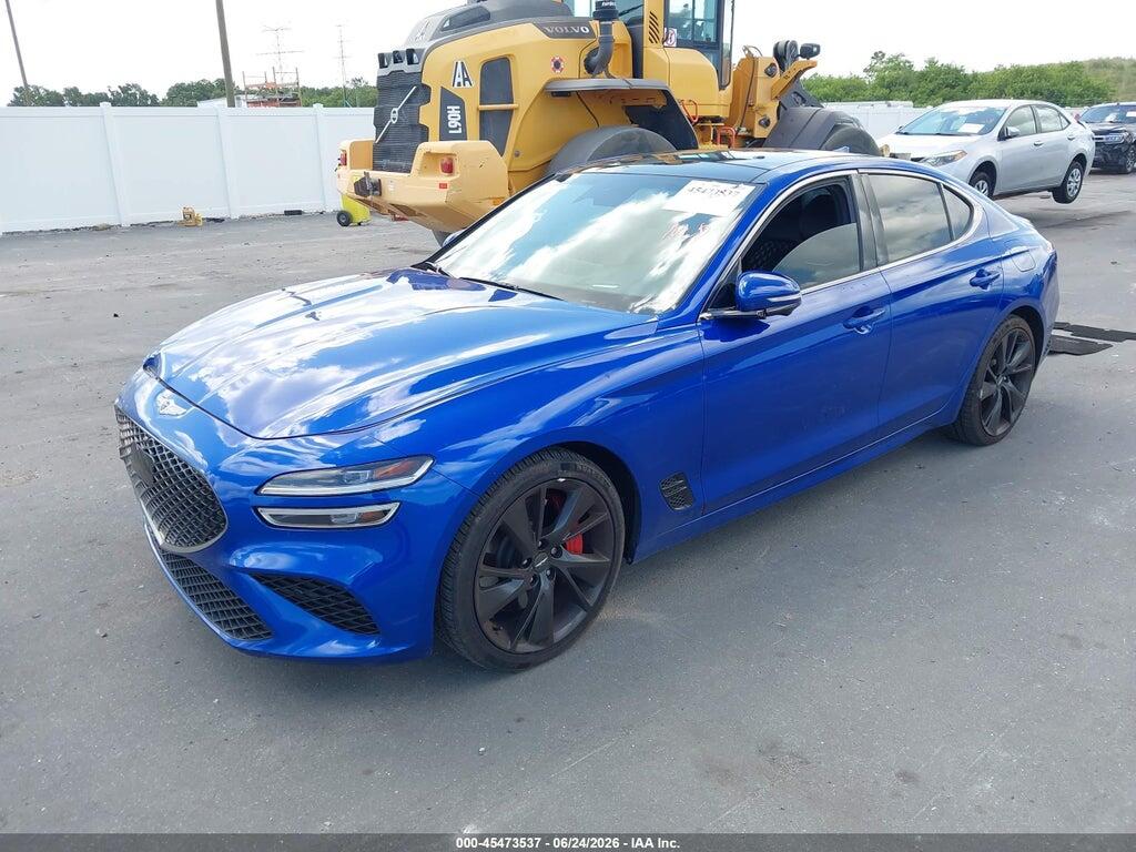 KMTG54TE0NU082943 2022 GENESIS G70 photo no. 2