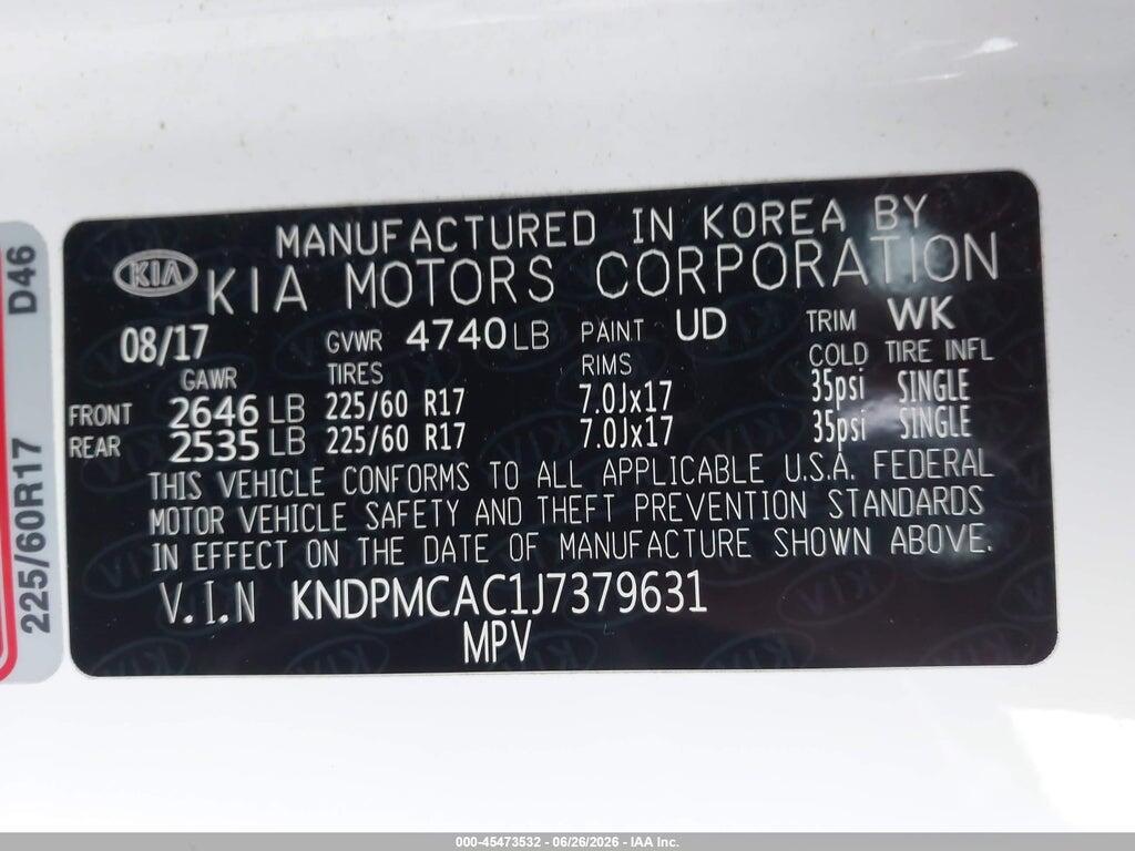 KNDPMCAC1J7379631 2018 KIA SPORTAGE photo no. 9