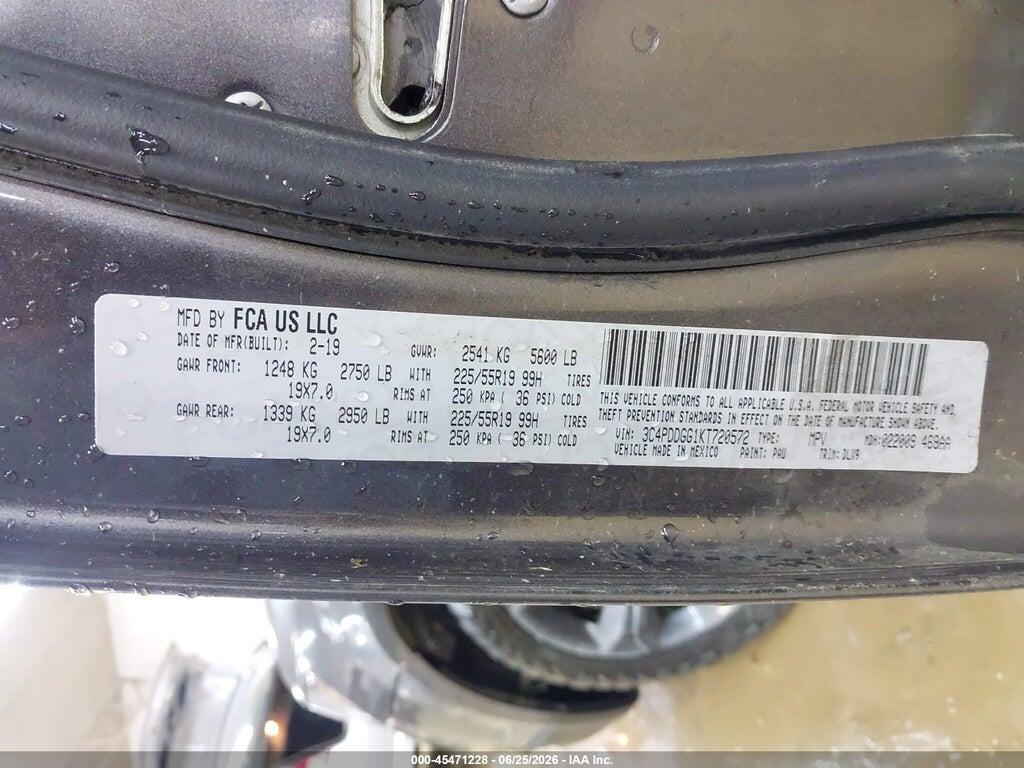 3C4PDDGG1KT720572 2019 DODGE JOURNEY photo no. 9