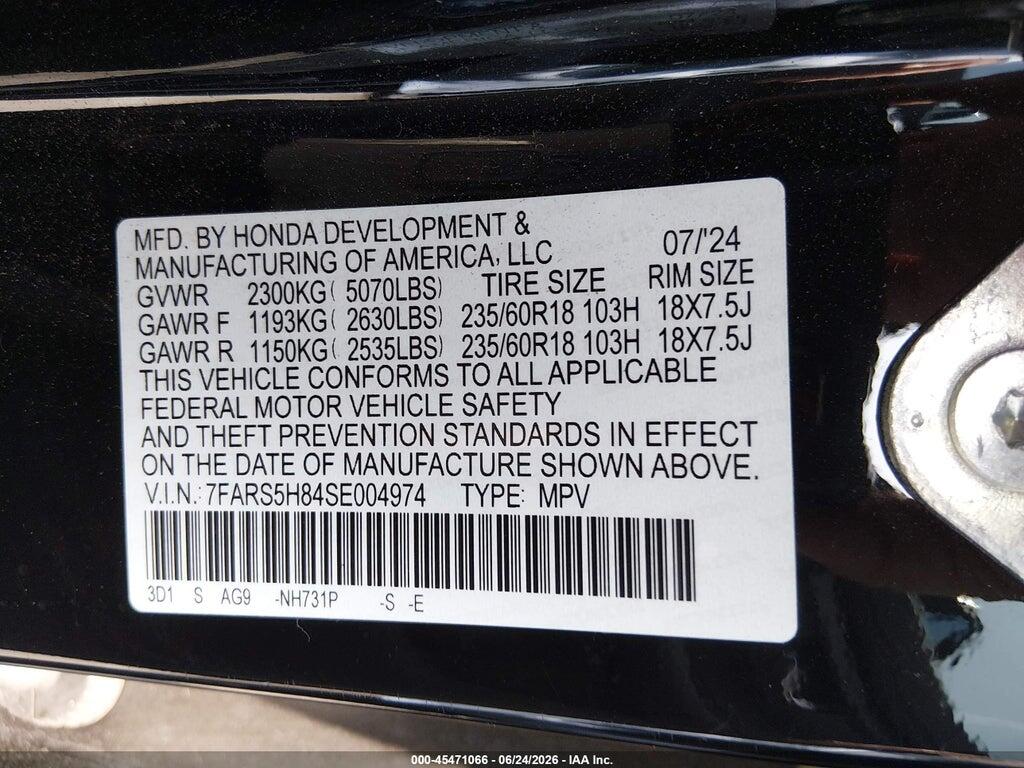 7FARS5H84SE004974 2025 HONDA CR-V HYBRID photo no. 9