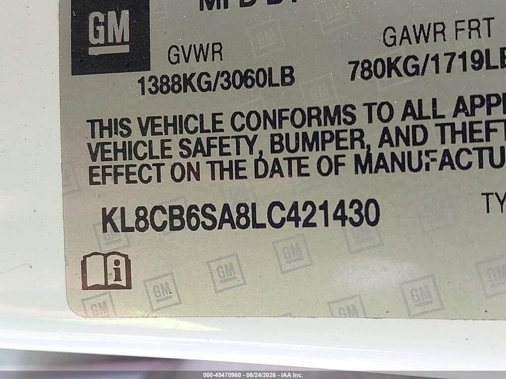 KL8CB6SA8LC421430 2020 CHEVROLET SPARK photo no. 9