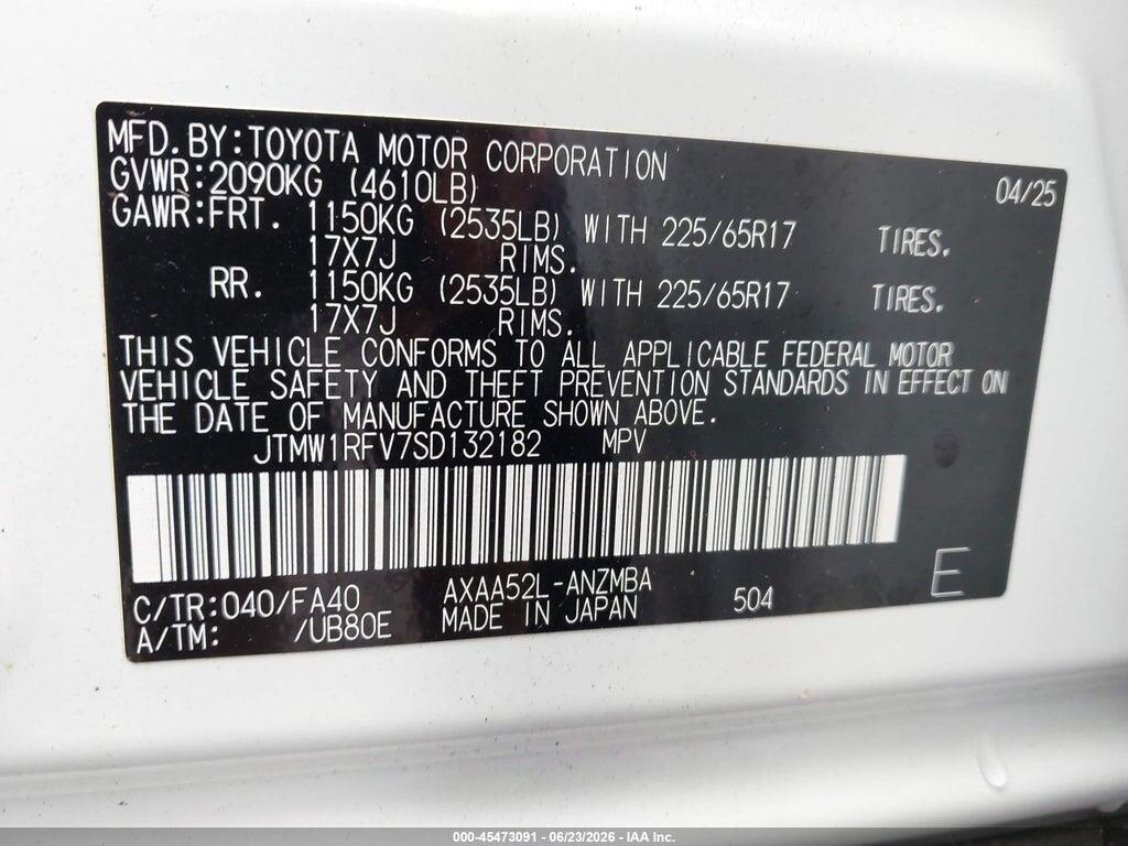 JTMW1RFV7SD132182 2025 TOYOTA RAV4 photo no. 9