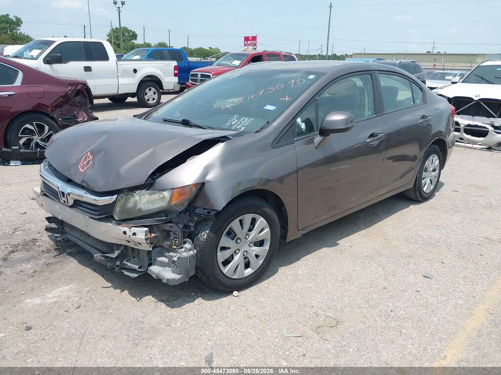2HGFB2F55CH524541 2012 HONDA CIVIC photo no. 2