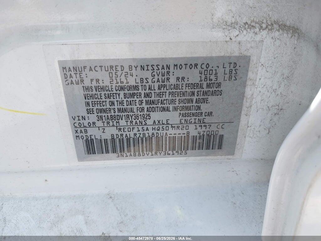 3N1AB8DV1RY361925 2024 NISSAN SENTRA photo no. 9