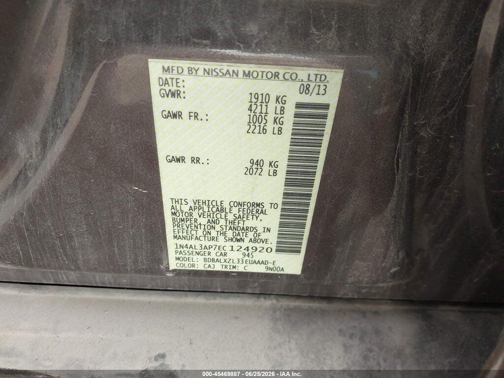 1N4AL3AP7EC124920 2014 NISSAN ALTIMA photo no. 9