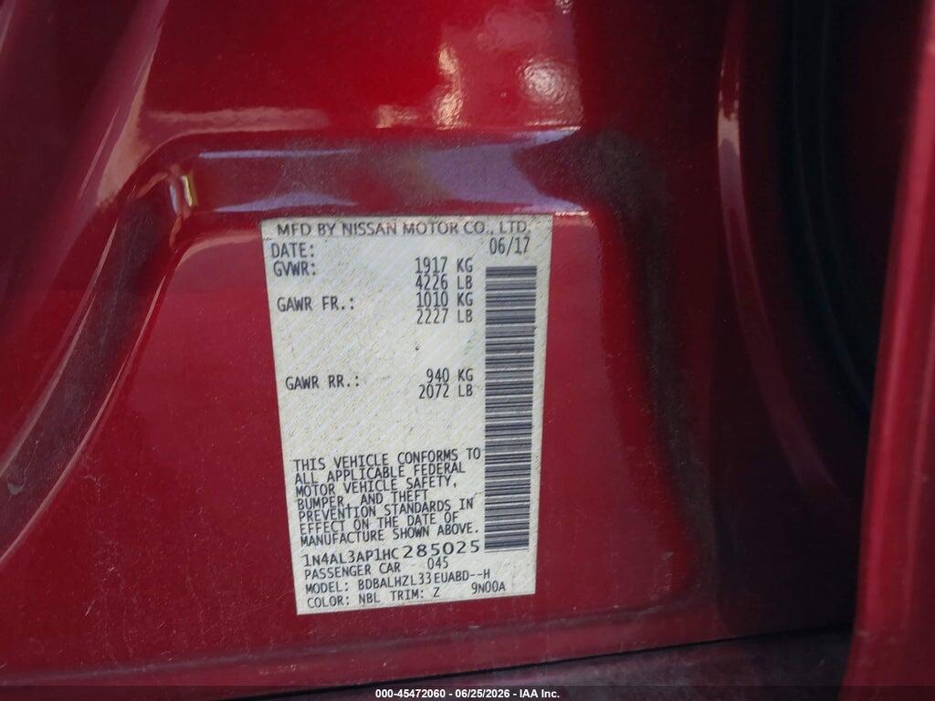 1N4AL3AP1HC285025 2017 NISSAN ALTIMA photo no. 9