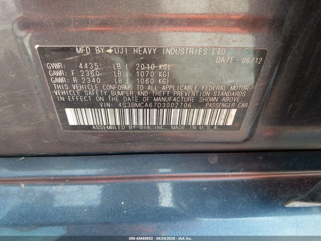 4S3BMCA67D3002706 2013 SUBARU LEGACY photo no. 9