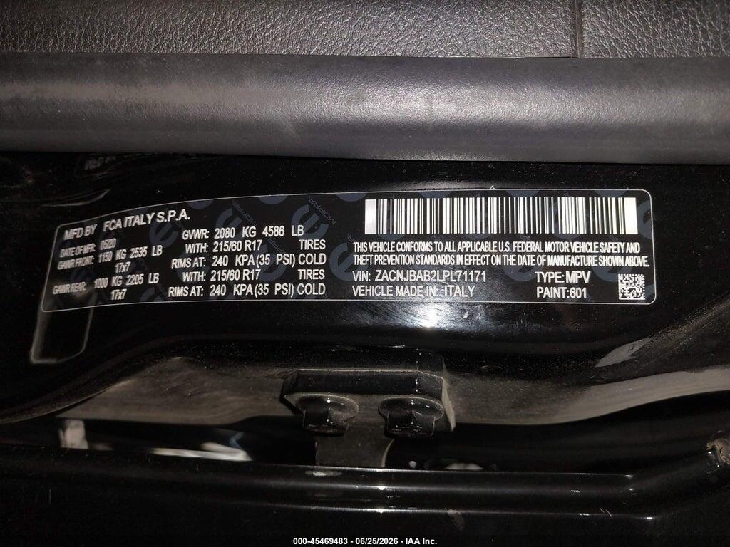 ZACNJBAB2LPL71171 2020 JEEP RENEGADE photo no. 9