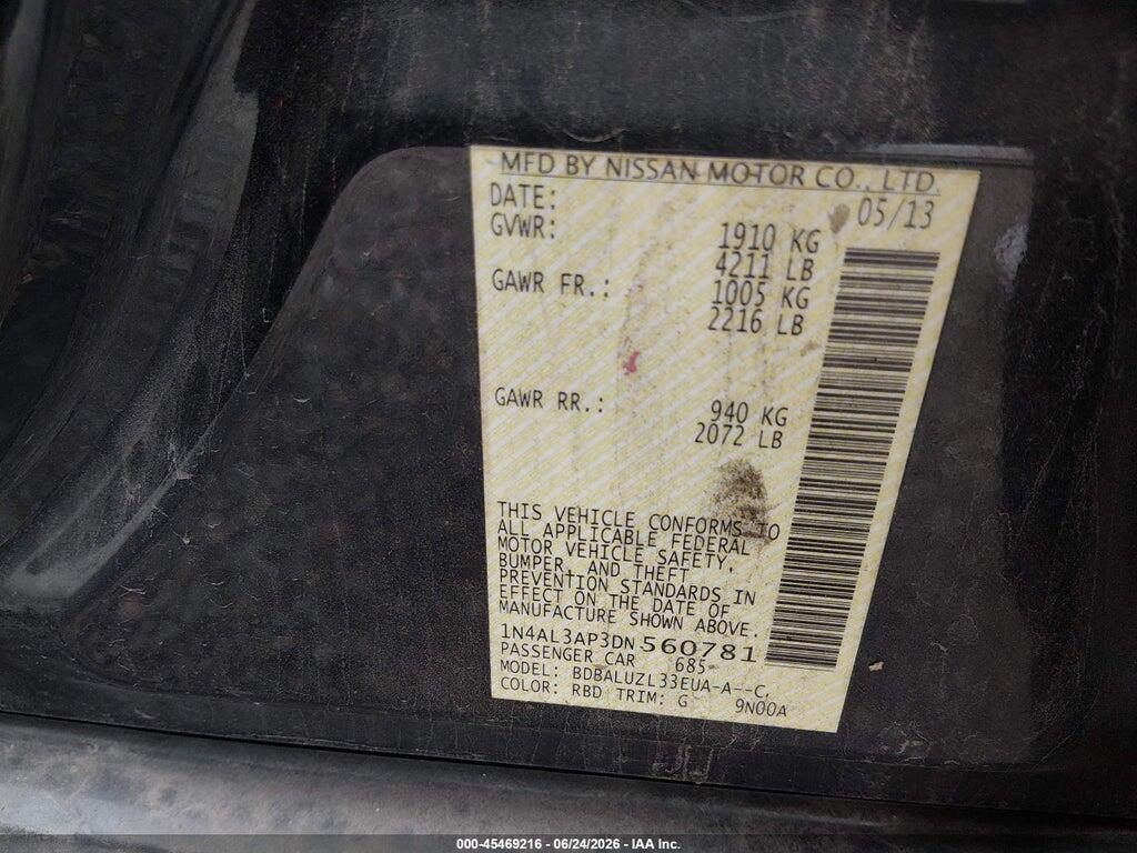 1N4AL3AP3DN560781 2013 NISSAN ALTIMA photo no. 9
