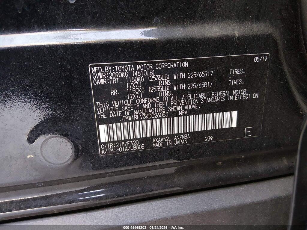 JTMW1RFV3KD026053 2019 TOYOTA RAV4 photo no. 9