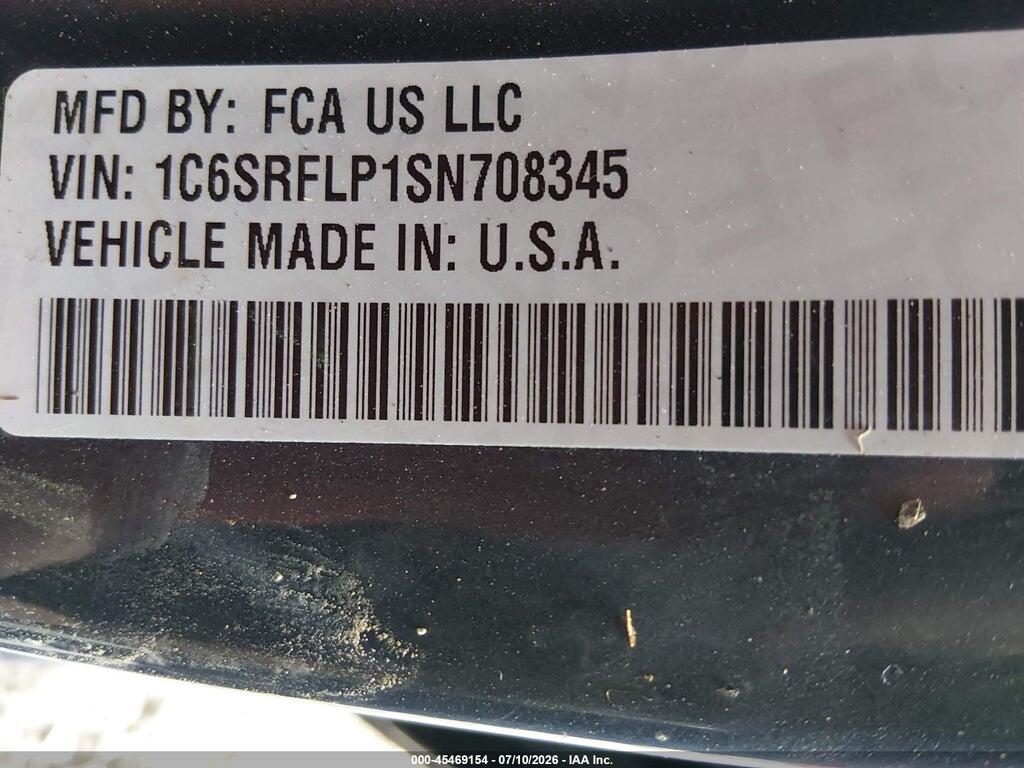 1C6SRFLP1SN708345 2025 RAM 1500 photo no. 9