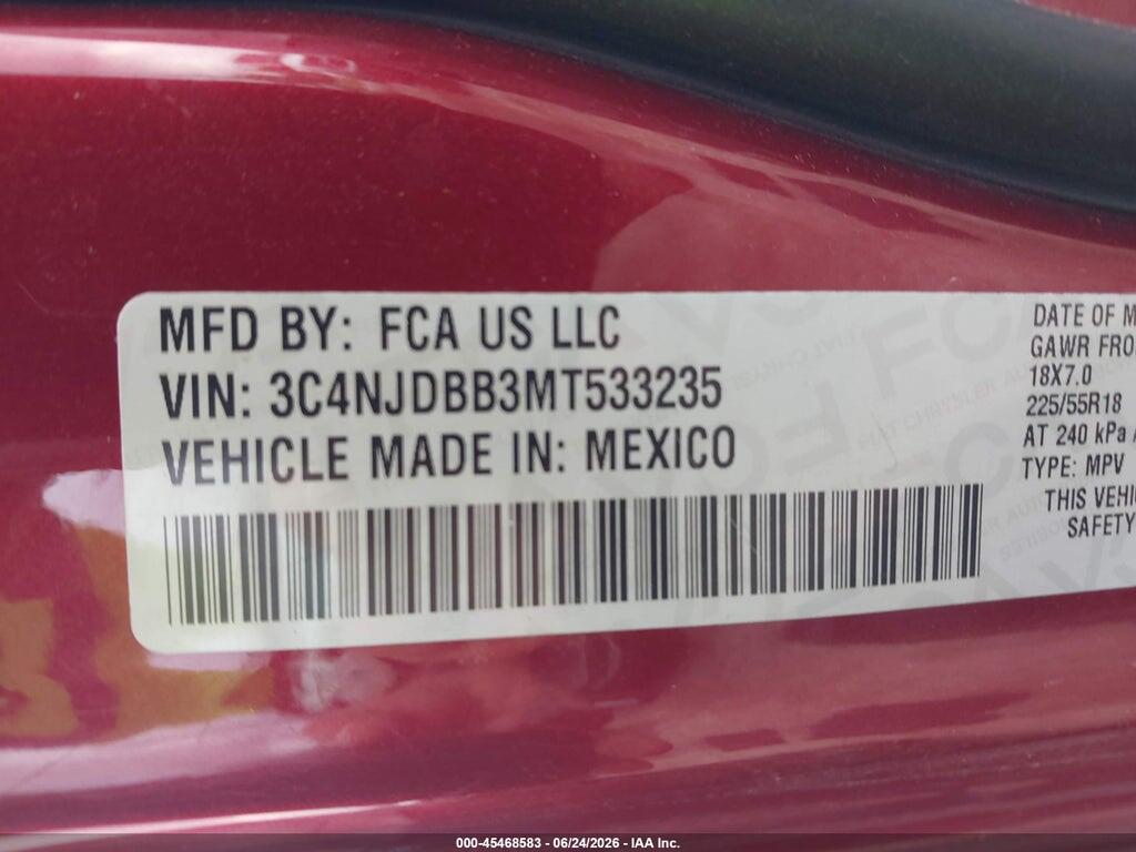 3C4NJDBB3MT533235 2021 JEEP COMPASS photo no. 9
