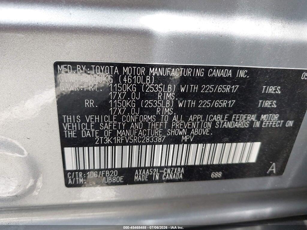 2T3K1RFV5RC283387 2024 TOYOTA RAV4 photo no. 9