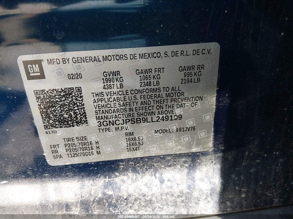3GNCJPSB9LL249199 2020 CHEVROLET TRAX photo no. 9