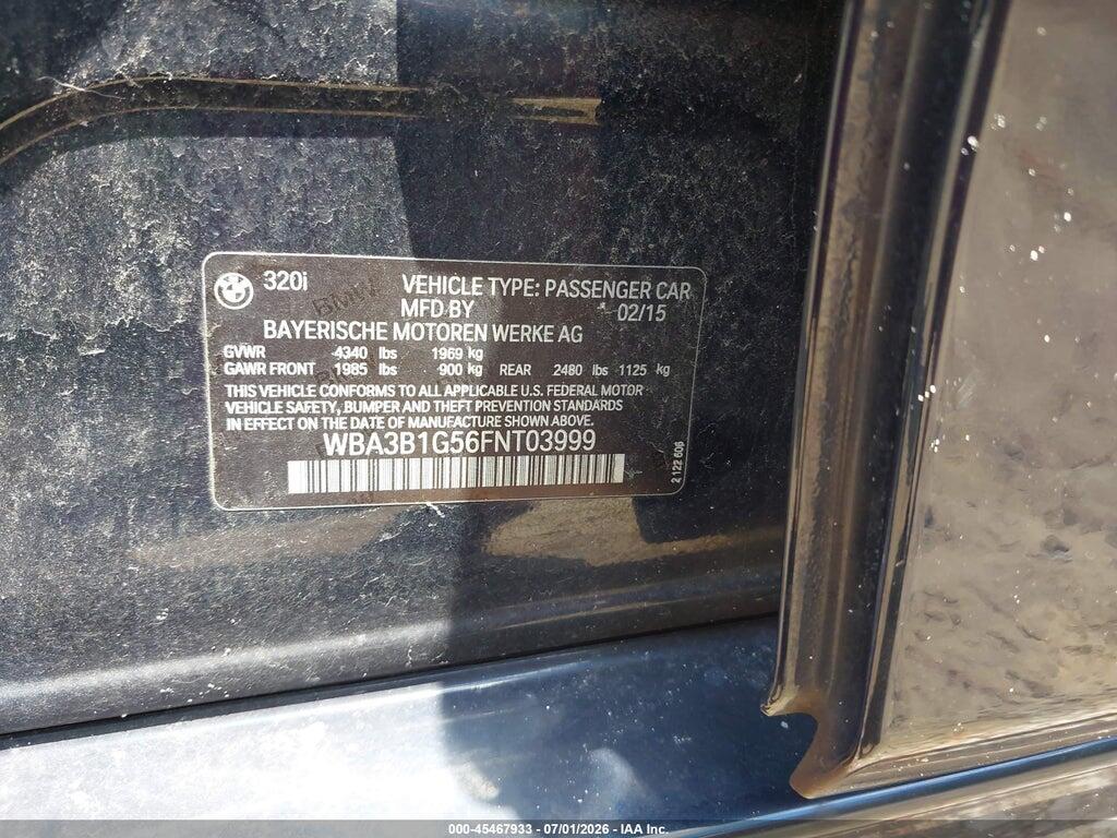 WBA3B1G56FNT03999 2015 BMW 320I photo no. 9