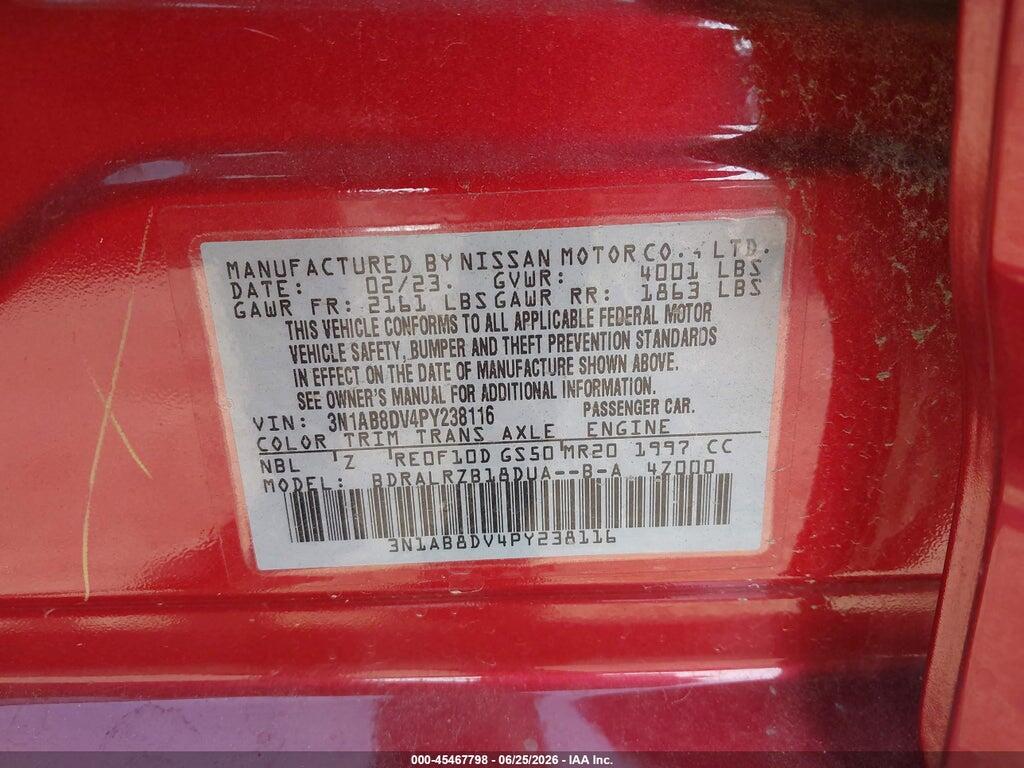 3N1AB8DV4PY238116 2023 NISSAN SENTRA photo no. 9