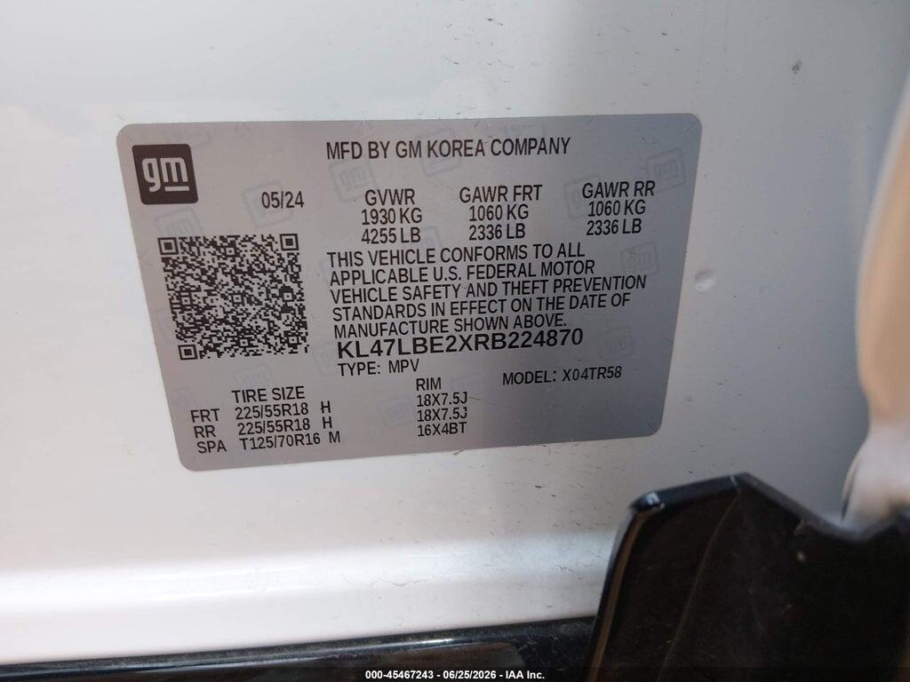 KL47LBE2XRB224870 2024 BUICK ENVISTA photo no. 9