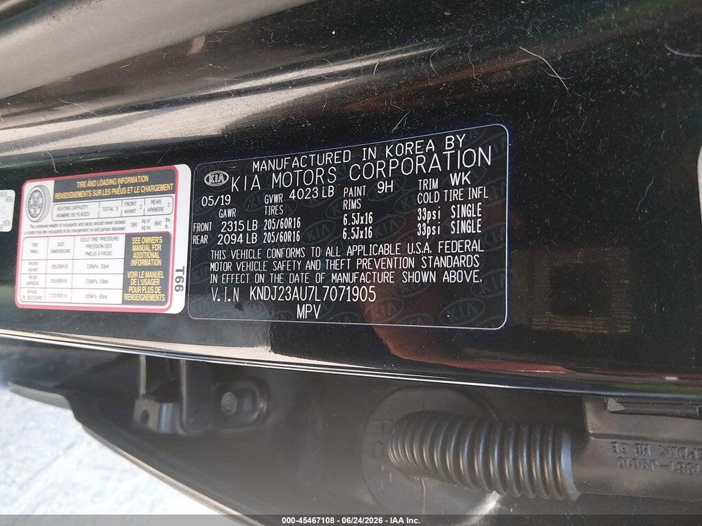 KNDJ23AU7L7071905 2020 KIA SOUL photo no. 9