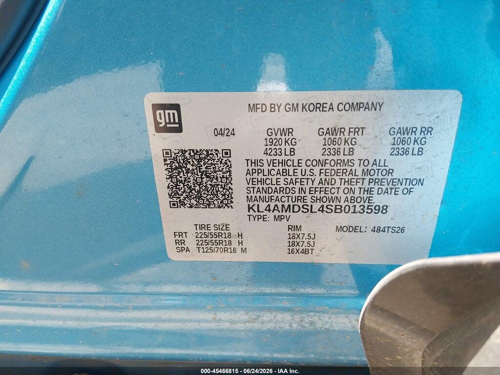 KL4AMDSL4SB013598 2025 BUICK ENCORE GX photo no. 9