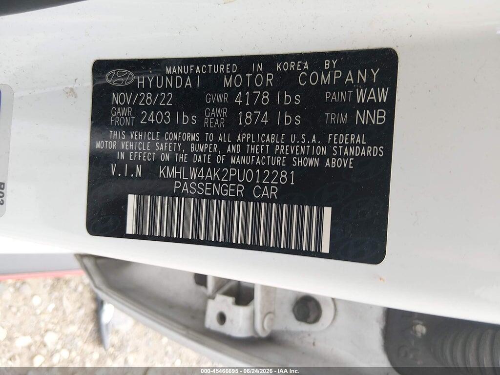 KMHLW4AK2PU012281 2023 HYUNDAI ELANTRA N photo no. 9
