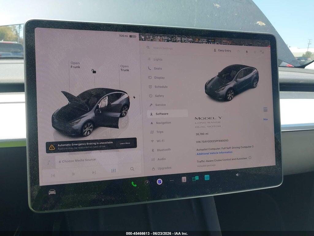 7SAYGDEE5PF690093 2023 TESLA MODEL Y photo no. 7