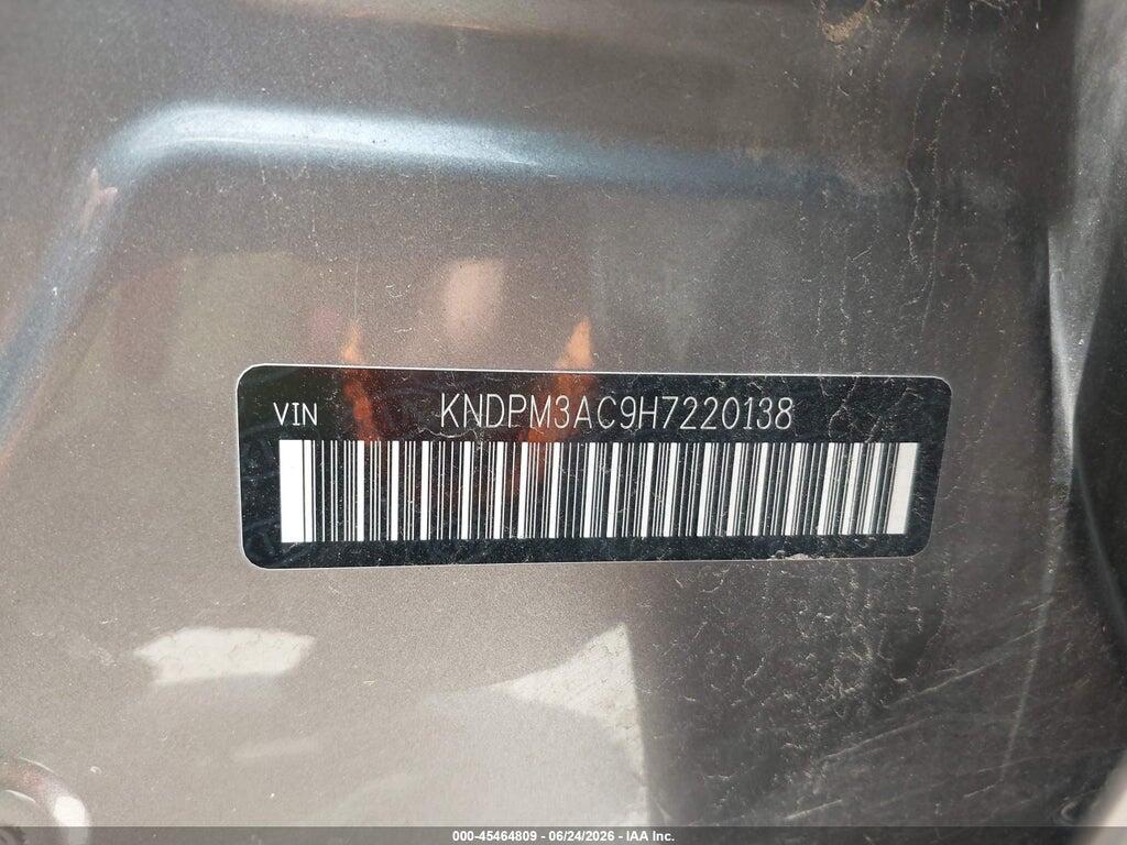 KNDPM3AC9H7220138 2017 KIA SPORTAGE photo no. 9