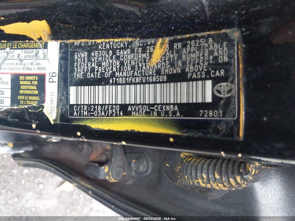 4T1BD1FK8FU168509 2015 TOYOTA CAMRY HYBRID photo no. 9