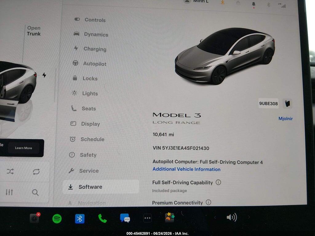 5YJ3E1EA4SF021430 2025 TESLA MODEL 3 photo no. 7