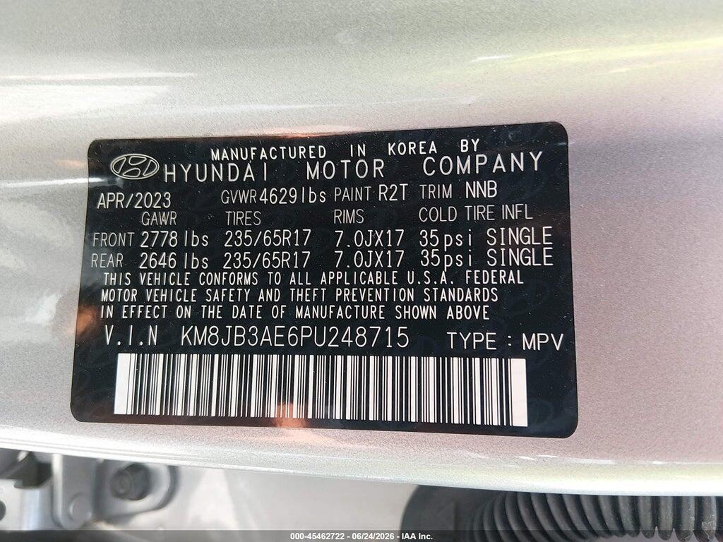 KM8JB3AE6PU248715 2023 HYUNDAI TUCSON photo no. 9