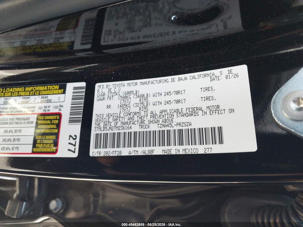 3TMLB5JN2TM236164 2026 TOYOTA TACOMA photo no. 9