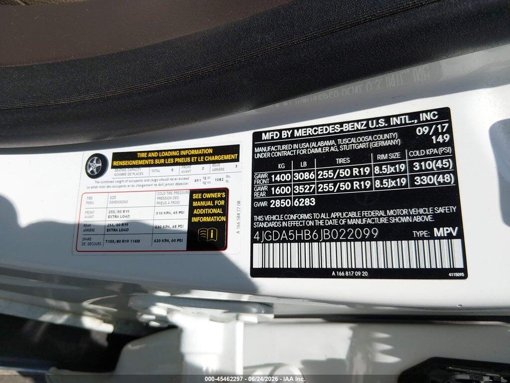 4JGDA5HB6JB022099 2018 MERCEDES-BENZ GLE 350 photo no. 9