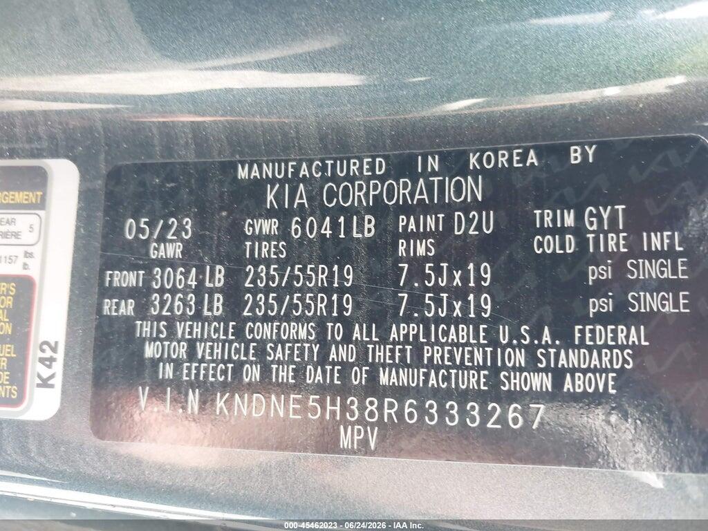 KNDNE5H38R6333267 2024 KIA CARNIVAL MPV photo no. 9