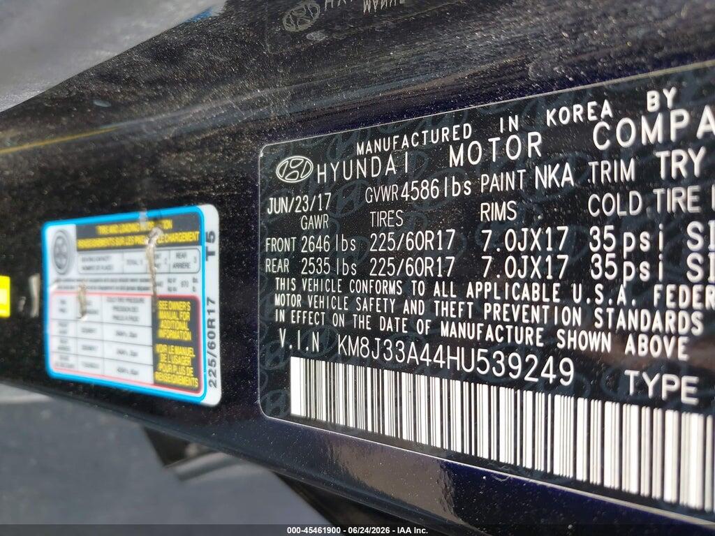 KM8J33A44HU539249 2017 HYUNDAI TUCSON photo no. 9