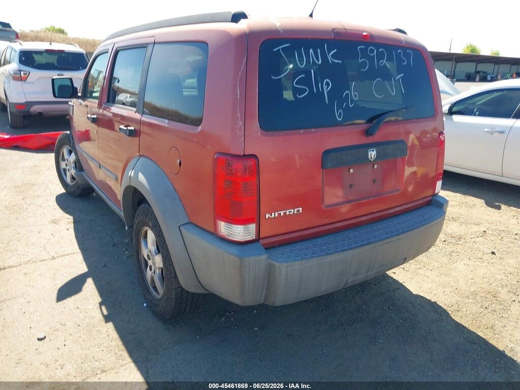 1D8GT28K37W592137 2007 DODGE NITRO photo no. 3