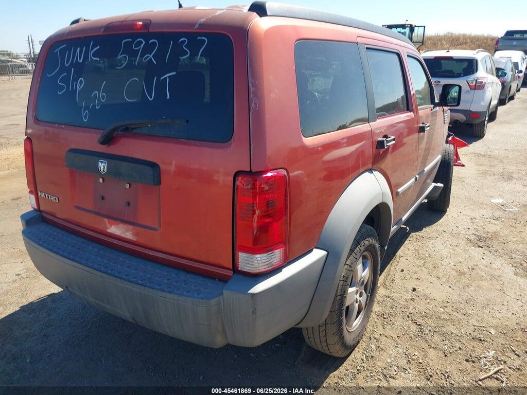 1D8GT28K37W592137 2007 DODGE NITRO photo no. 4