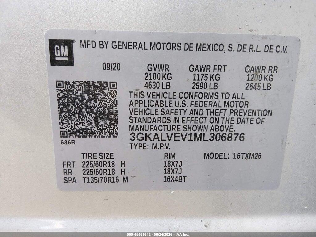 3GKALVEV1ML306876 2021 GMC TERRAIN photo no. 9