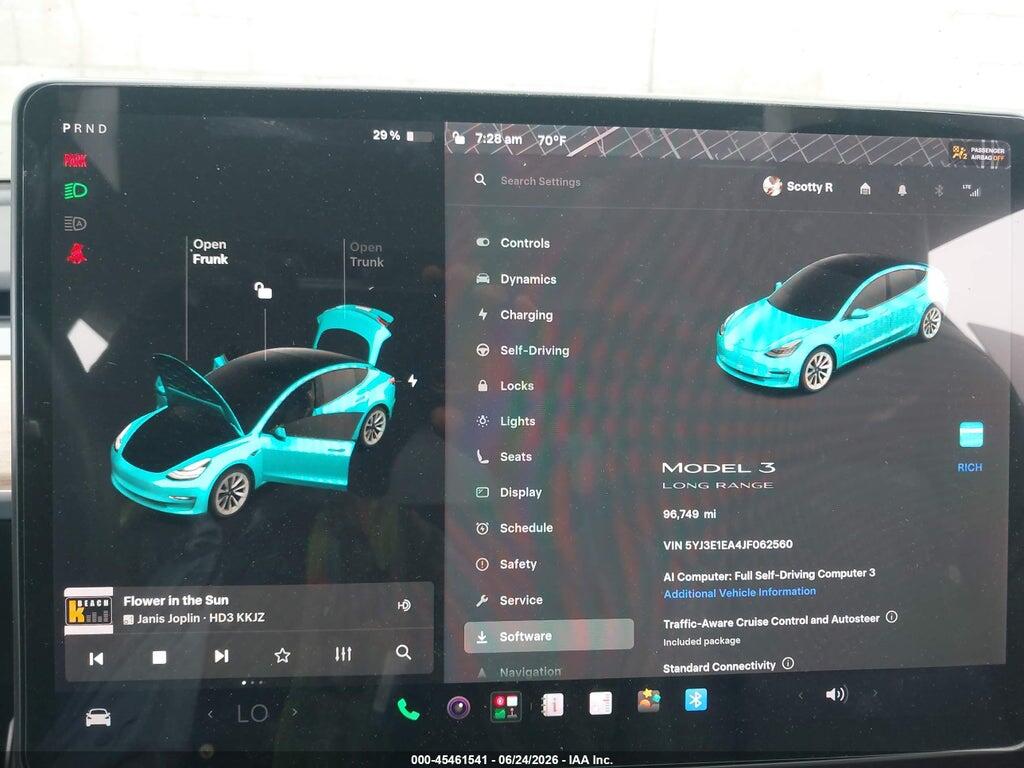 5YJ3E1EA4JF062560 2018 TESLA MODEL 3 photo no. 7