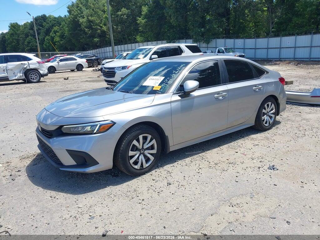 2HGFE2F22NH526599 2022 HONDA CIVIC photo no. 2