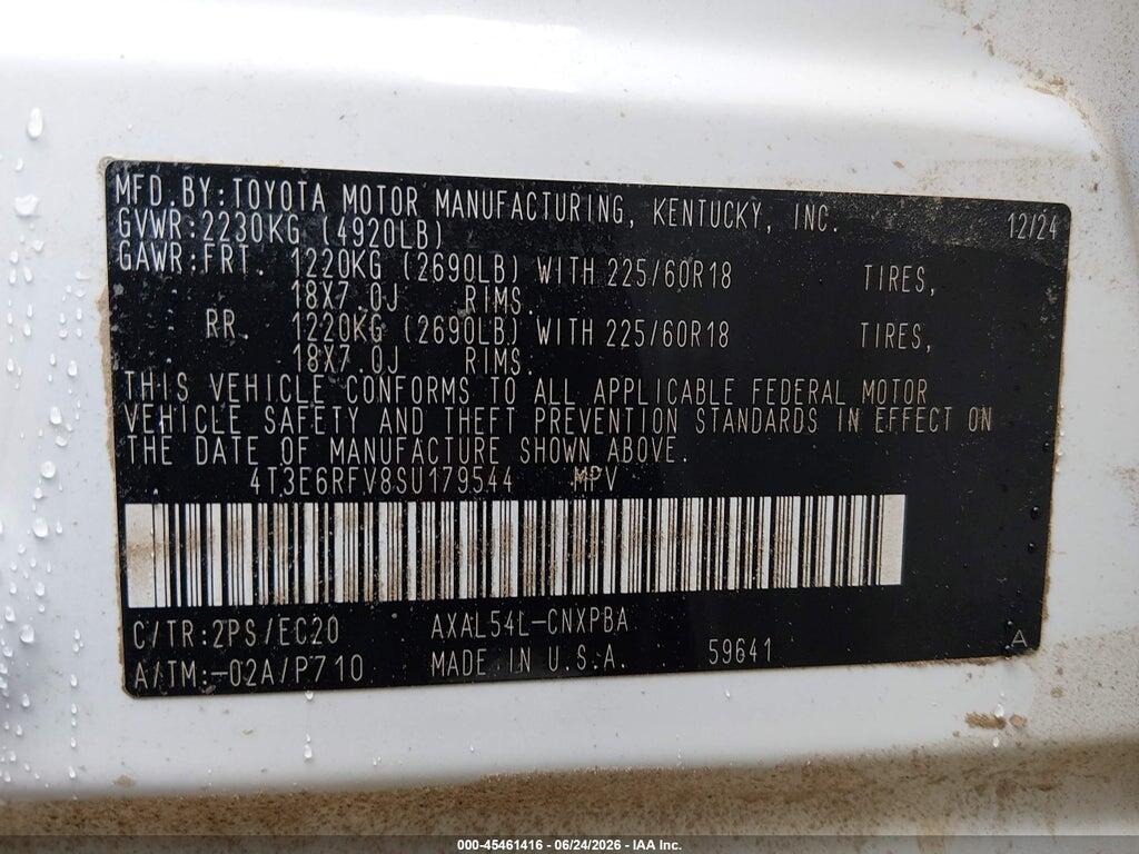 4T3E6RFV8SU179544 2025 TOYOTA RAV4 HYBRID photo no. 9