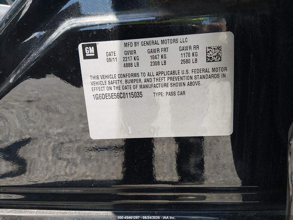 1G6DE5E56C0115035 2012 CADILLAC CTS photo no. 9